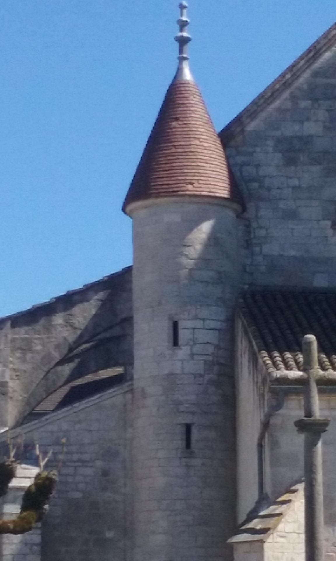 La tourelle permettant d'accéder au clocher.