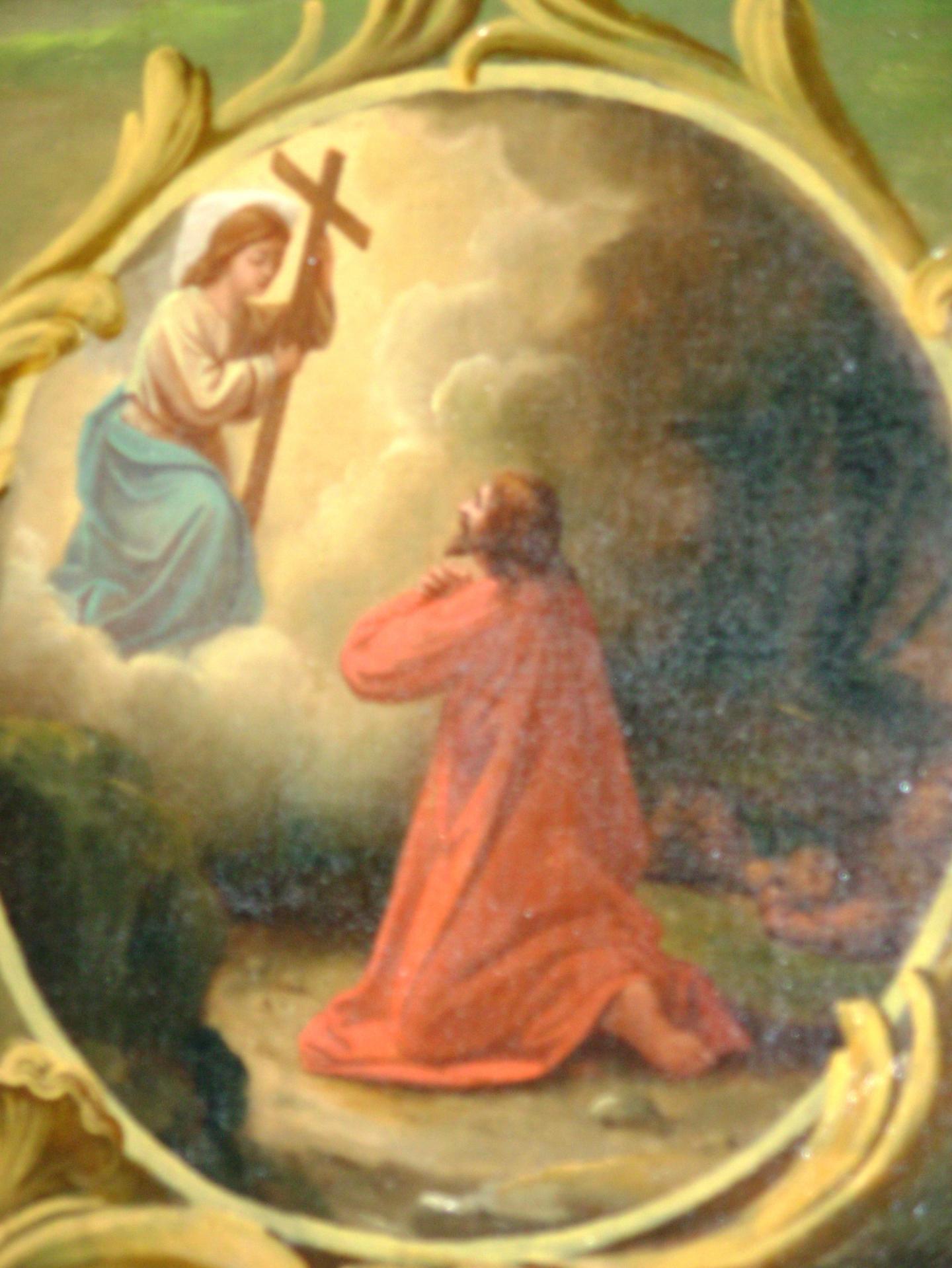 L'agonie du Christ ( détail retable du Rosaire )