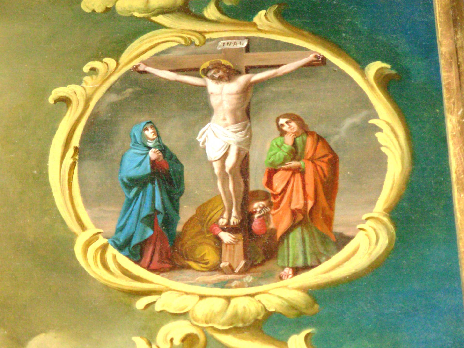La Crucifixion ( détail retable du Rosaire )