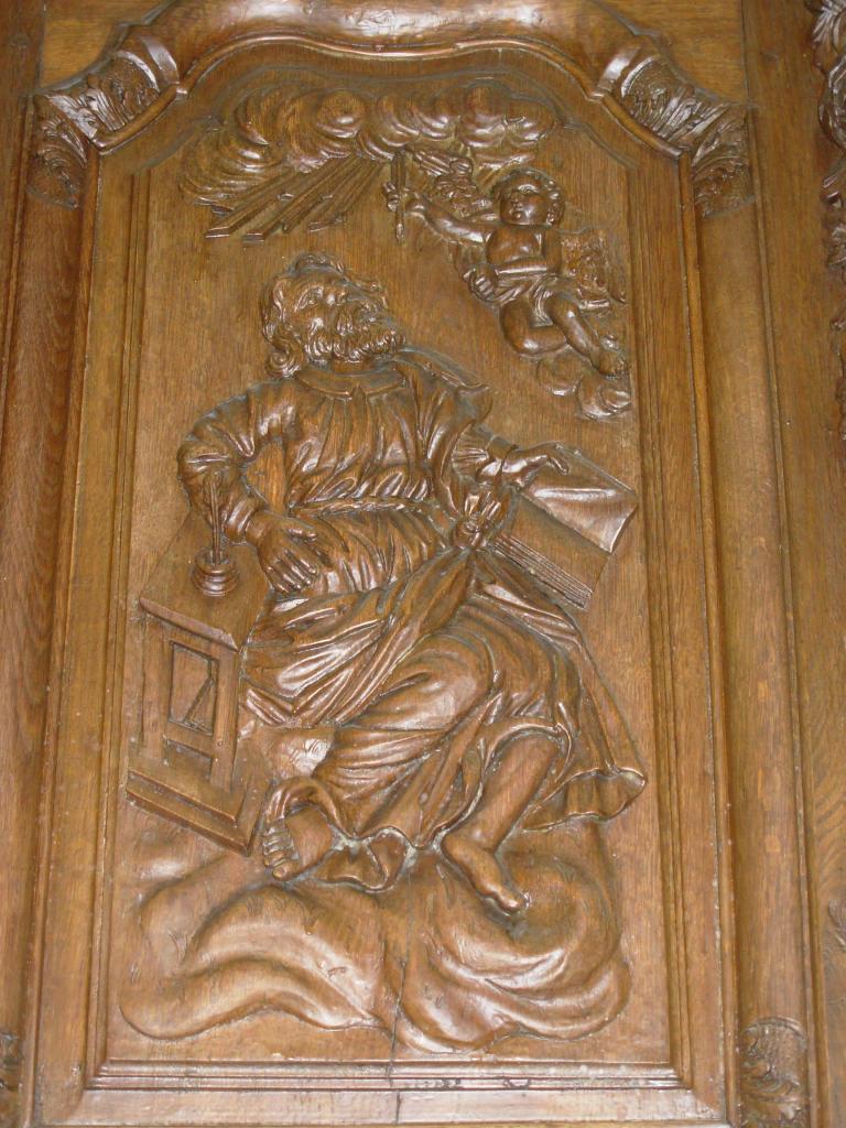 Chaire ( détail ) Saint Mathieu