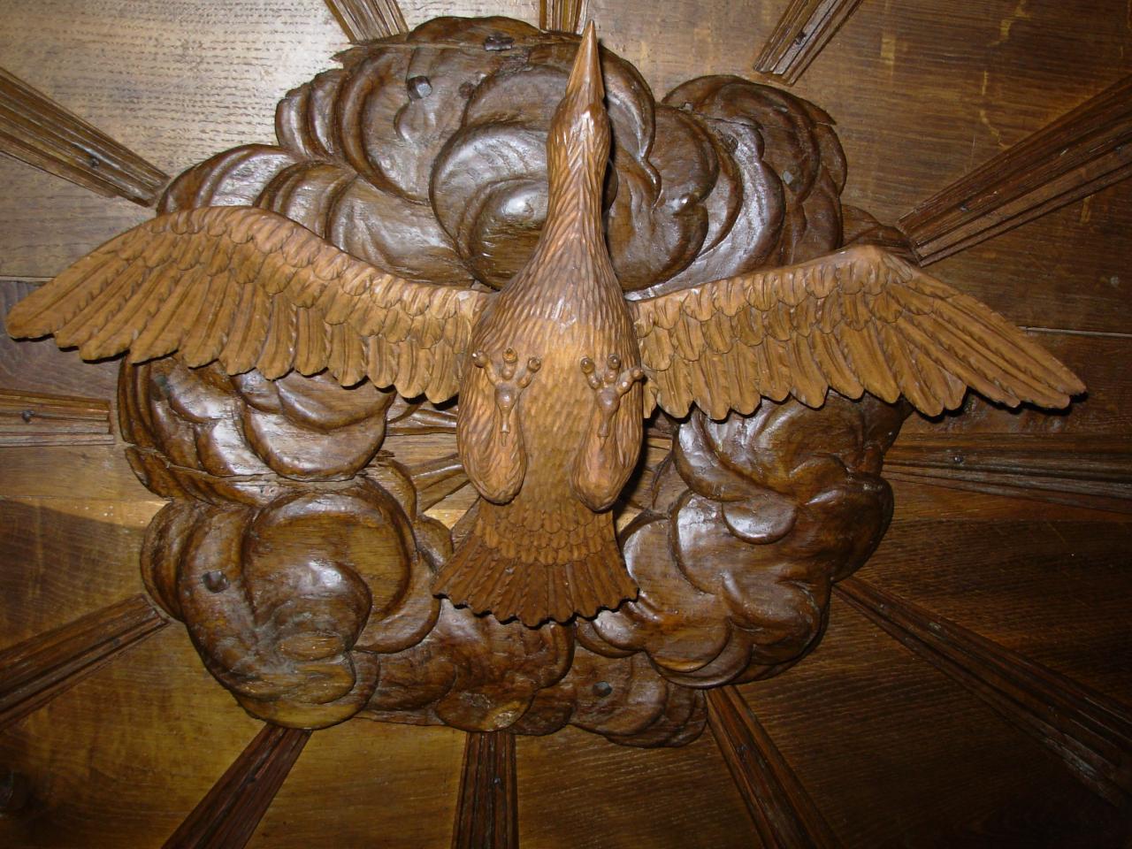 Chaire ( détail ) la colombe symbolisant l'Esprit-Saint